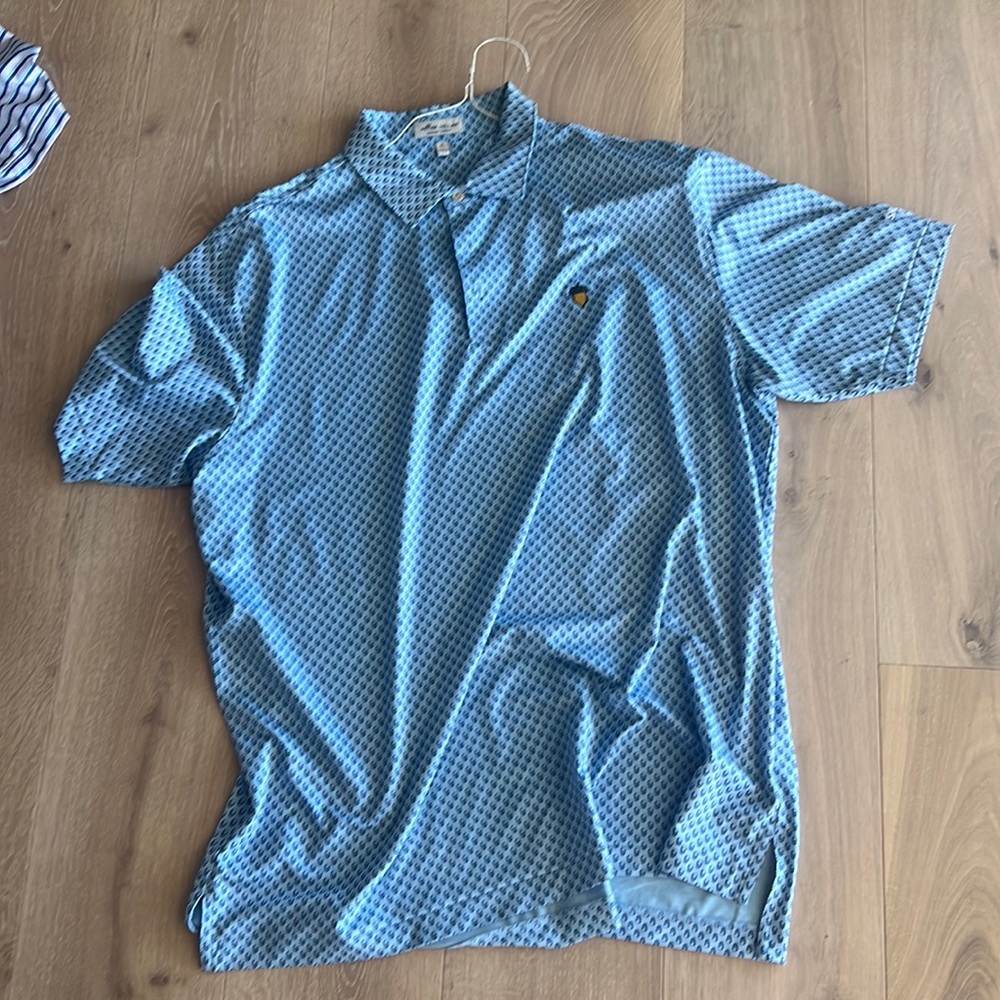 Blue Peter Millar golf shirt, size XL